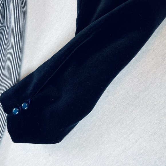 ❤️  VINTAGE ITALIAN GIRLS LUXURY DESIGNER VELVET FORMAL DRESS 11 12 ITALY EUC ❤️ - Picture 6 of 14